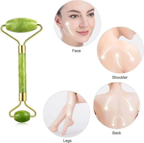 Jade face massage roller - face,