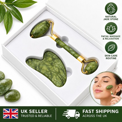 Jade facial roller gua sha - &,