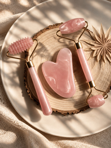 Jade roller gua sha - jade, facial