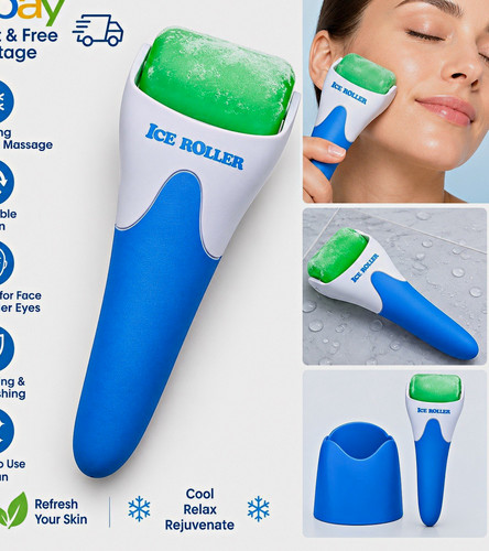 Cooling ice roller - for, face