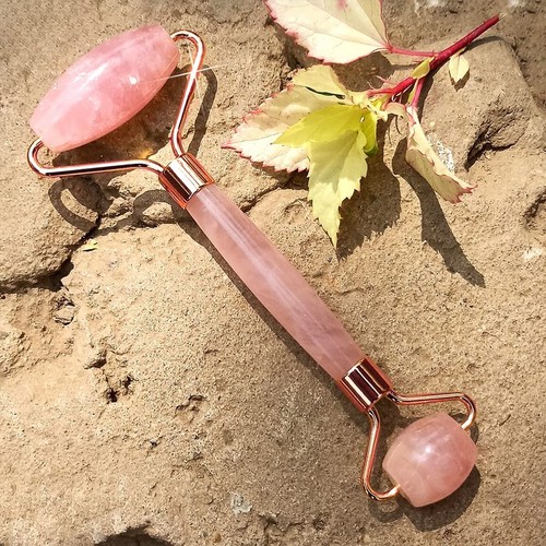 Face roller rose massage pink - rose,