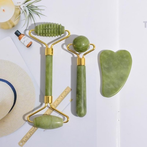 Jade roller face massage - face,