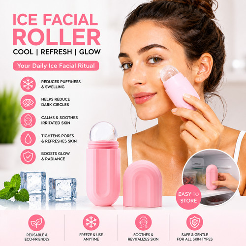 Ice roller for - face, reusable