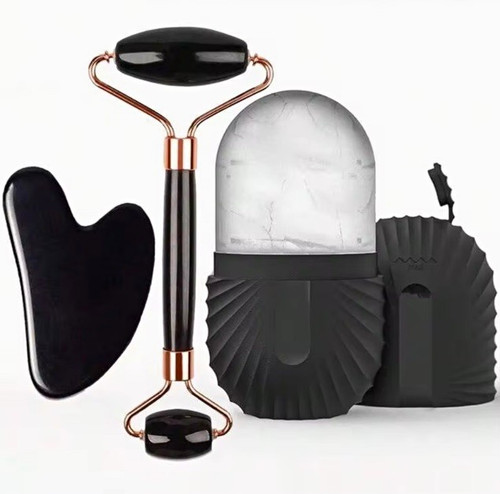 Black face massage - roller, &