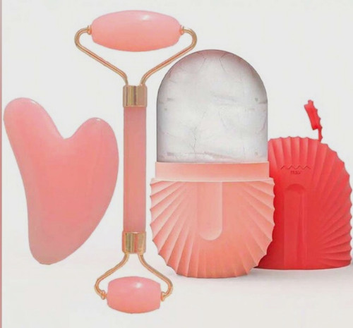 Rose quartz face - rose,