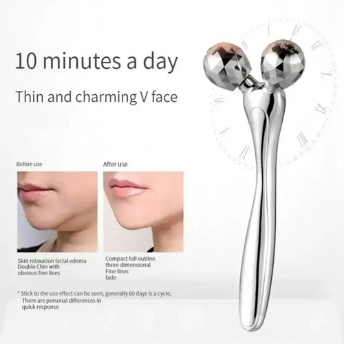 Shaped facial roller - "3d,
