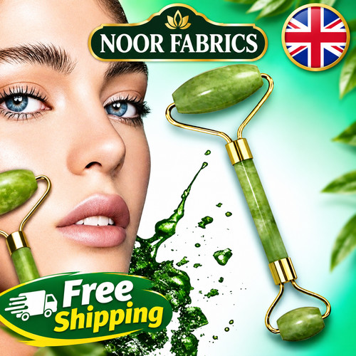 Jade face massage roller - jade,