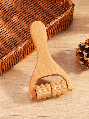 Wooden roller massage tool - wooden,