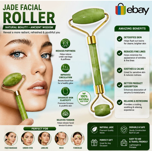 Jade roller face - jade,