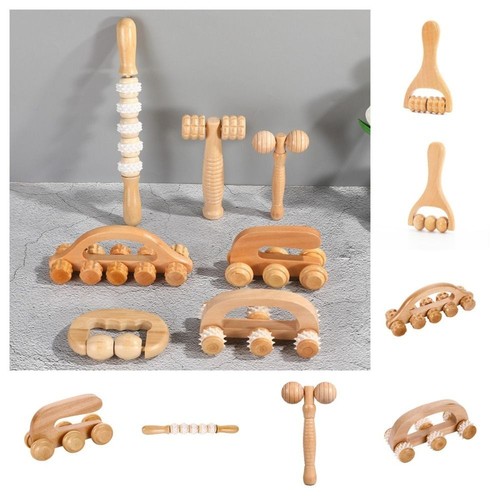 Wooden massage roller therapy - massage,