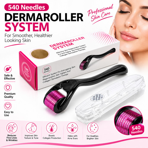 Derma skin roller 540 - 540, titanium