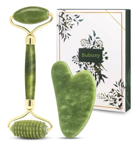 Gua sha jade roller set - jade, face