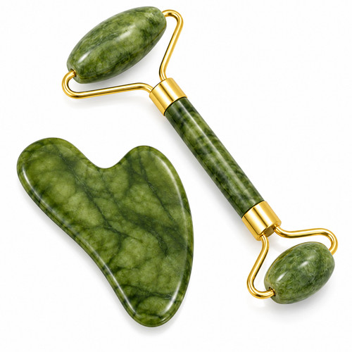 Natural jade facial roller and - natural,