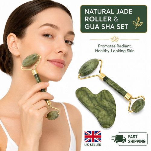 Natural jade roller gua - jade,