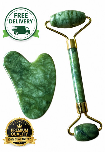 Jade roller and - roller, set