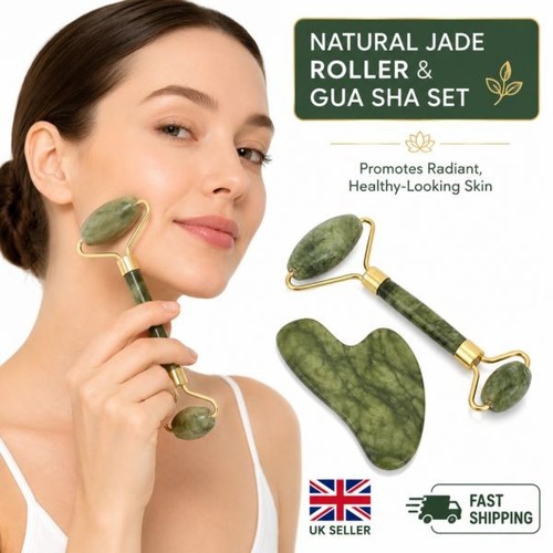 Natural jade roller gua sha - jade,