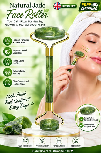 Jade face roller natural - jade,