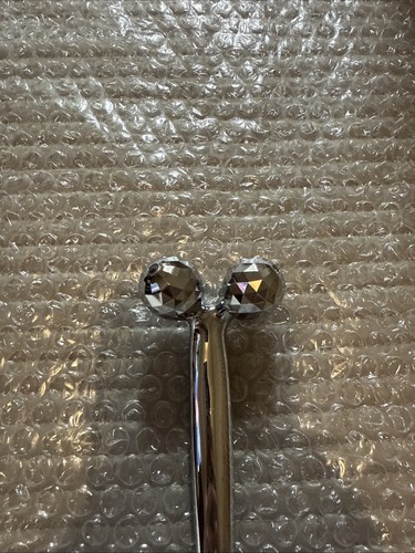 Silver tone metal facial - silver-tone,