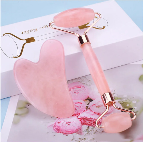Rose quartz face roller 100 - rose, 100%