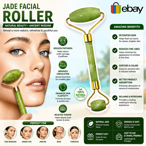 Jade roller face - face, massage