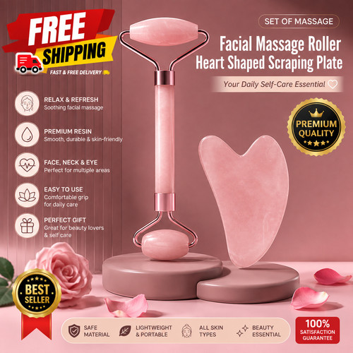 Jade roller face massage - face,