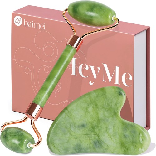 Baimei gua sha set - set, jade
