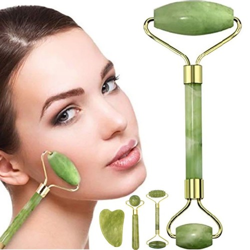 Jade face massage roller - face,